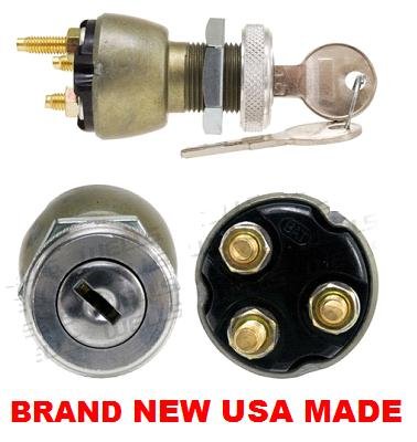 IGNITION SWITCH JEEP CJ3 CJ5 CJ5A CJ6 CJ6A DJ5 DJ6 &UNIVERSAL TRUCK TRACTOR 4 STUD