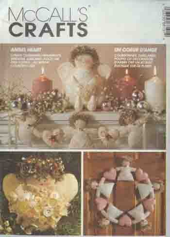 Angel Heart Ornaments Wreaths Garland Tree Topper/Doll McCall's 6819 Pattern