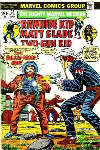 Mighty Marvel Western #28 - Rawhide Kid, Matt Slade, Two-Gun Kid - Vintage Marvel Comics