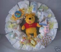 Winnie the Pooh Diaper Cake Wreaths