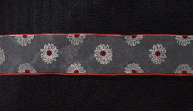 Ribbon Flower red