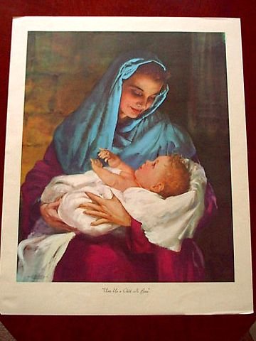Print - Mary and the Baby