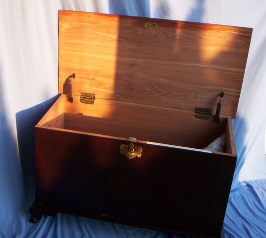View of Cedar Chest Open