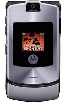 Motorola V3i RAZR 1.3 MegaPixel Cell Phone GSM Silver
