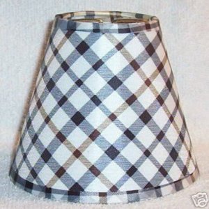 Plaid Lamp Shades on New Country Plaid Mini Chandelier Lamp Shade