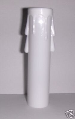 4" White Molded Plastic Chandelier Replacement Sleeve
