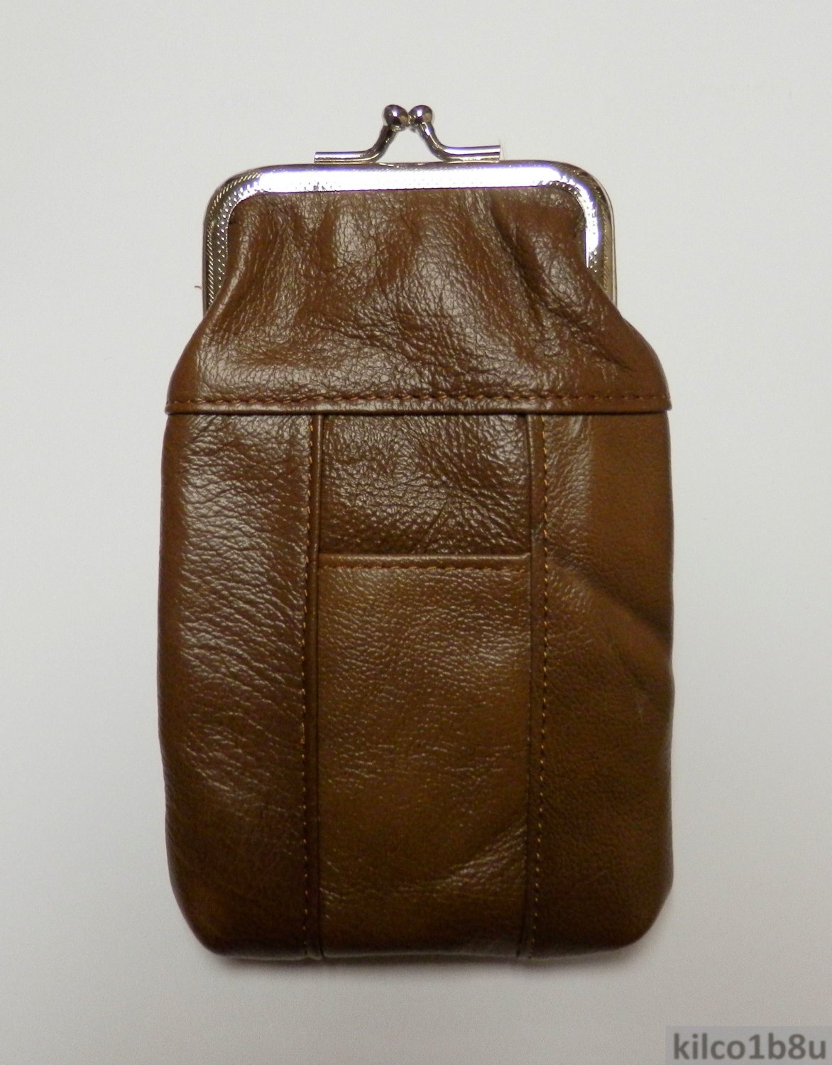 Genuine Leather Soft Cigarette Case - MEDIUM BROWN