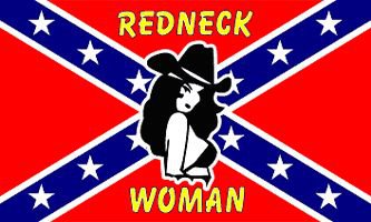 Redneck Woman Rebel 3' x 5' Flag