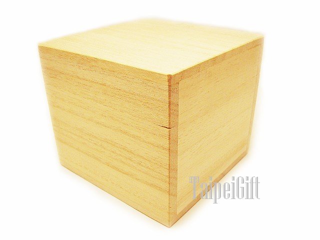 Jewelry Box Indus Firmiana Parasol Wood Case Gift craft packing F7 inside 2.5" x 2.5" x 2.5"
