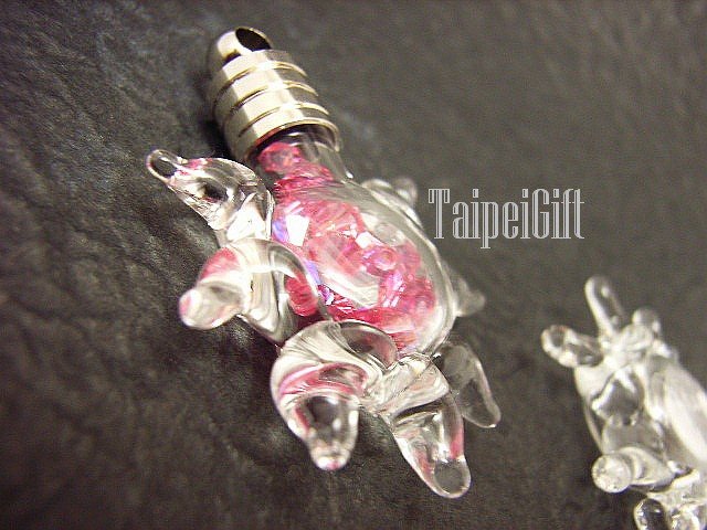 Swarovski Crystal Rose AB in Star Astronomy Mini Bottle Vial Charm Pendant