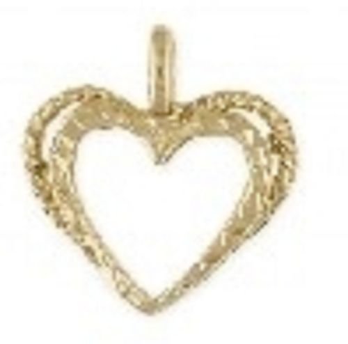 Double Hearts 24k Gold PLated Pendant