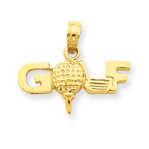 14K GOLD GOLF PENDANT OR CHARM