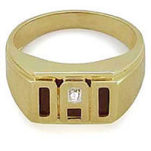 14 Kt. Gold Antique Looking Diamond ?Dad? Ring