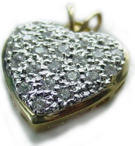 .5 tcw Diamond 14K Gold Heart Pendant