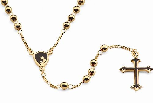 18K Gold Laminate 24" Rosary