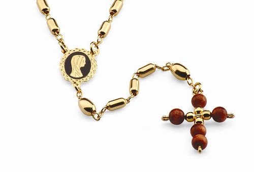 18K Gold Laminate 24" Rosary