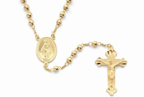 18K Gold Laminate 24" Rosary