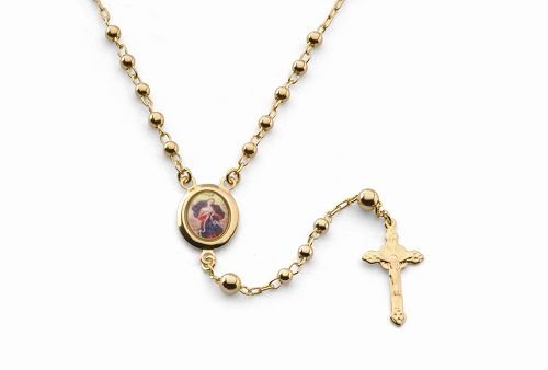 18K Gold Laminate 24" Rosary