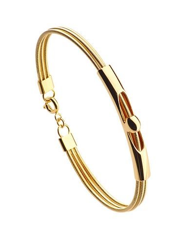 18K Gold Laminate Bangle