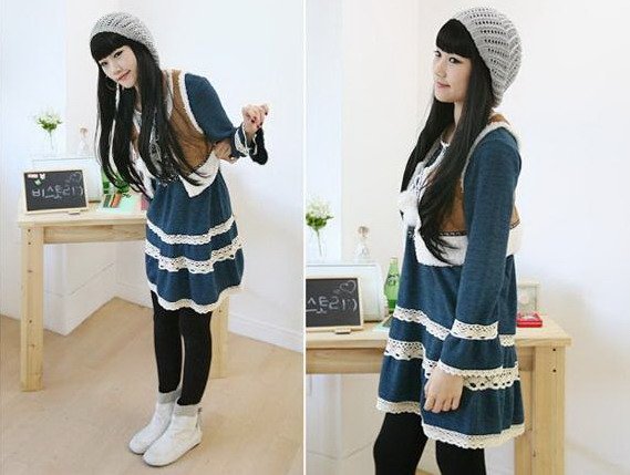 Bohemian Style Long Sleeve Dress (Item no. X08121639-1)