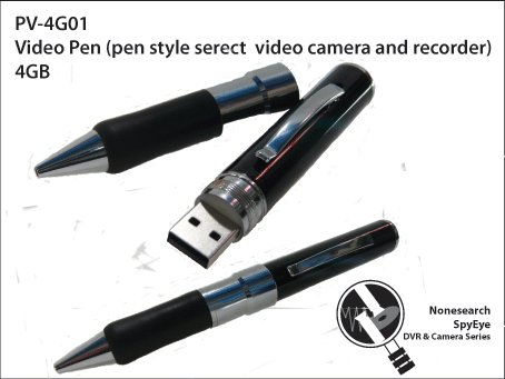 Video Pen (pen style secert video camera and recorder) 4GB - PV-4G01