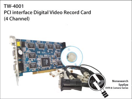 PCI interface Digital Video Record Card (4 Channel) - TW-4001