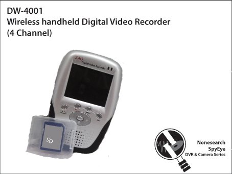 Wireless handheld Digital Video Recorder (4 Channel) - DW-4001