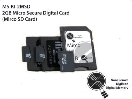 2GB Micro Secure Digital Card (Micro SD Card) - MS-KI-2MSD