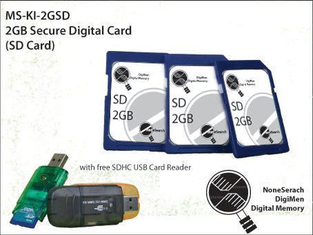 2GB Secure Digital Card (SD Card) - MS-KI-2GSD