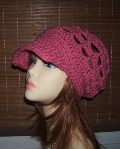New Crochet Open Cluster Slouchy Newsboy Beret Hat Dust