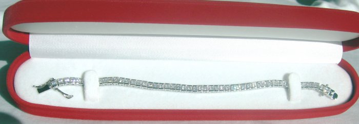 Sterling Silver Tennis Bracelet with Cubic Zirconiums