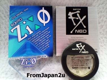 Rohto Zi:0 & Sante FX NEO Japanese Eye Drops - 1 box each FREE SHIPPING!