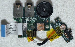 TOSHIBA SATELLITE MX35 AUDIO BOARD WiFi SWTICH LS-2463