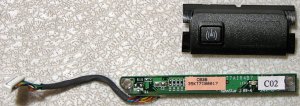 HP PAVILION ZE4200 ZE4600 COMPAQ PRESARIO 2100 2200 NX9010 INFRARED BOARD DAKT7AIR4B7 w/ COVER