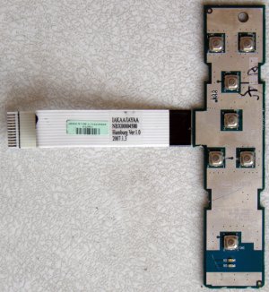 TOSHIBA SATELLITE A135 POWER SWITCH MEDIA BOARD LS-3392 w/ CABLE