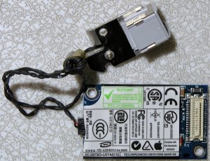 APPLE MAC POWERBOOK G4 1.5GHz 12" ALUMINUM 56K MODEM w JACK CABLE