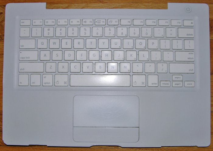 GENUINE APPLE OEM WHITE MACBOOK A1181 13.3" KEYBOARD PALMREST TOUCHPAD MOUSE ASSY