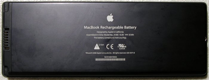 GENUINE OEM APPLE BLACK MACBOOK 13.3" BATTERY A1181 A1185