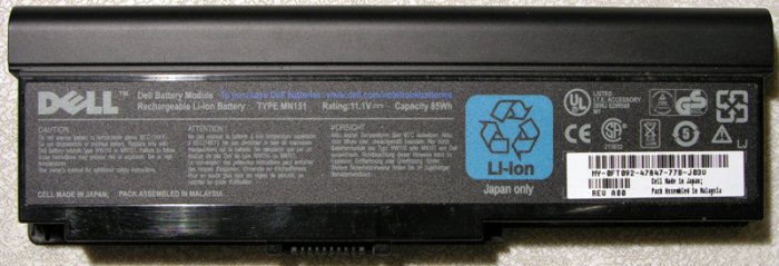 GENUINE OEM DELL INSPIRON 1420 1421 BATTERY FT080 FT092 FT0​95