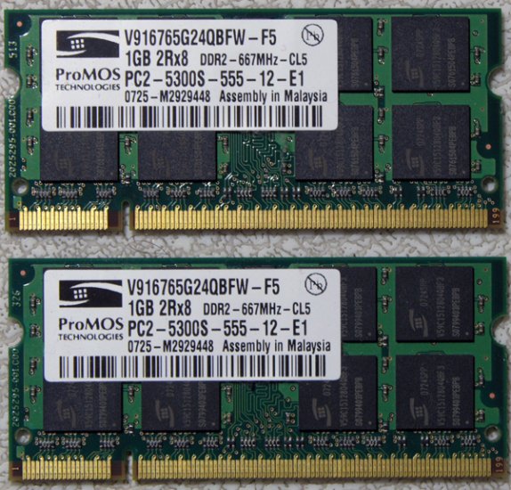 HP PAVILION DV2000 DV6000 DV9000 2GB LAPTOP RAM 417055-001