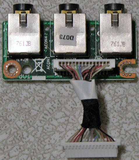 GENUINE OEM DELL INSPIRON 1400 1420 1421 AUDIO JACK BOARD w/ CABLE 08G20EA04005DE