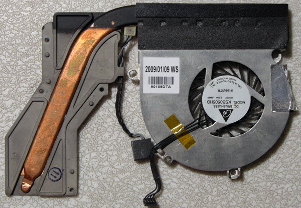 APPLE MACBOOK 13" CORE 2 DUO CPU HEATSINK & COOLING FAN
