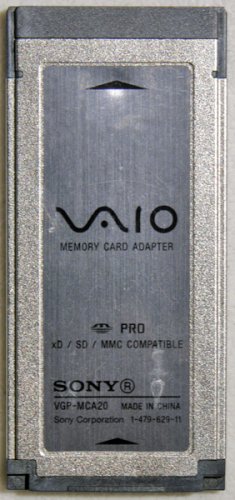 SONY VAIO XD SD MMC MEMORY CARD READY 1-479-629-11 VGP-MCA20