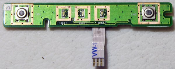 OEM DELL INSPIRON 1525 1526 LED POWER SWITCH BOARD 48.4W004.011 w/ CABLE