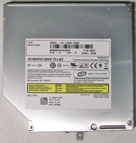 DELL INSPIRON 1525 1526 CDRW DVD DRIVE MP089 TS-L462D