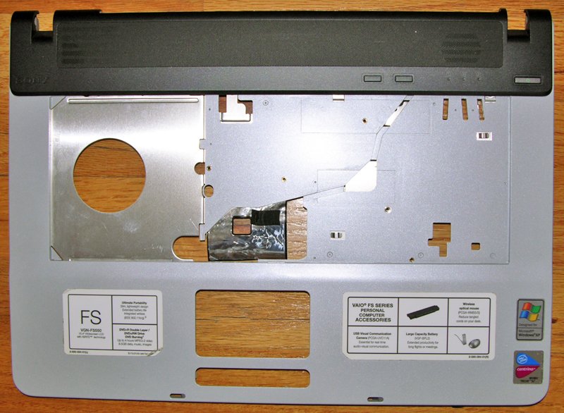 SONY VGN FS FS550 FS640 FS630 FS620 PALMREST SPEAKERS