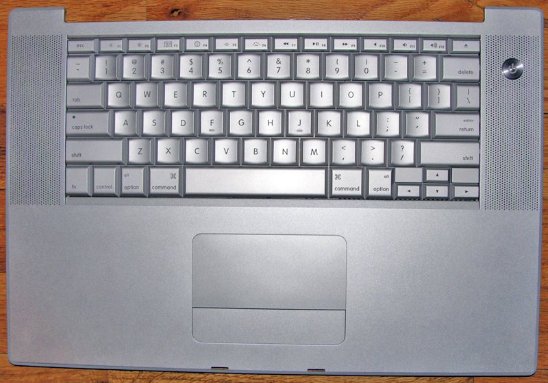 GENUINE APPLE OEM MACBOOK PRO 15" A1260 PALMREST KEYBOARD 657-0290-A ASSY
