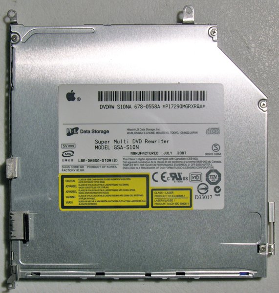 GENUINE OEM APPLE MACBOOK PRO 13" 15" 17" DVDRW SD DRIVE GSA-S10N 687-0558A