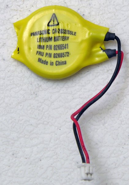 IBM THINKPAD T41 T42 T43 T60 T60P BIOS CMOS BATTERY 02K6572 / 02K6541