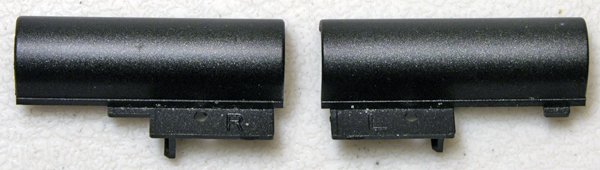 GENUINE OEM DELL VOSTRO 1400 1420 BLACK LCD RIGHT & LEFT HINGE COVER SET